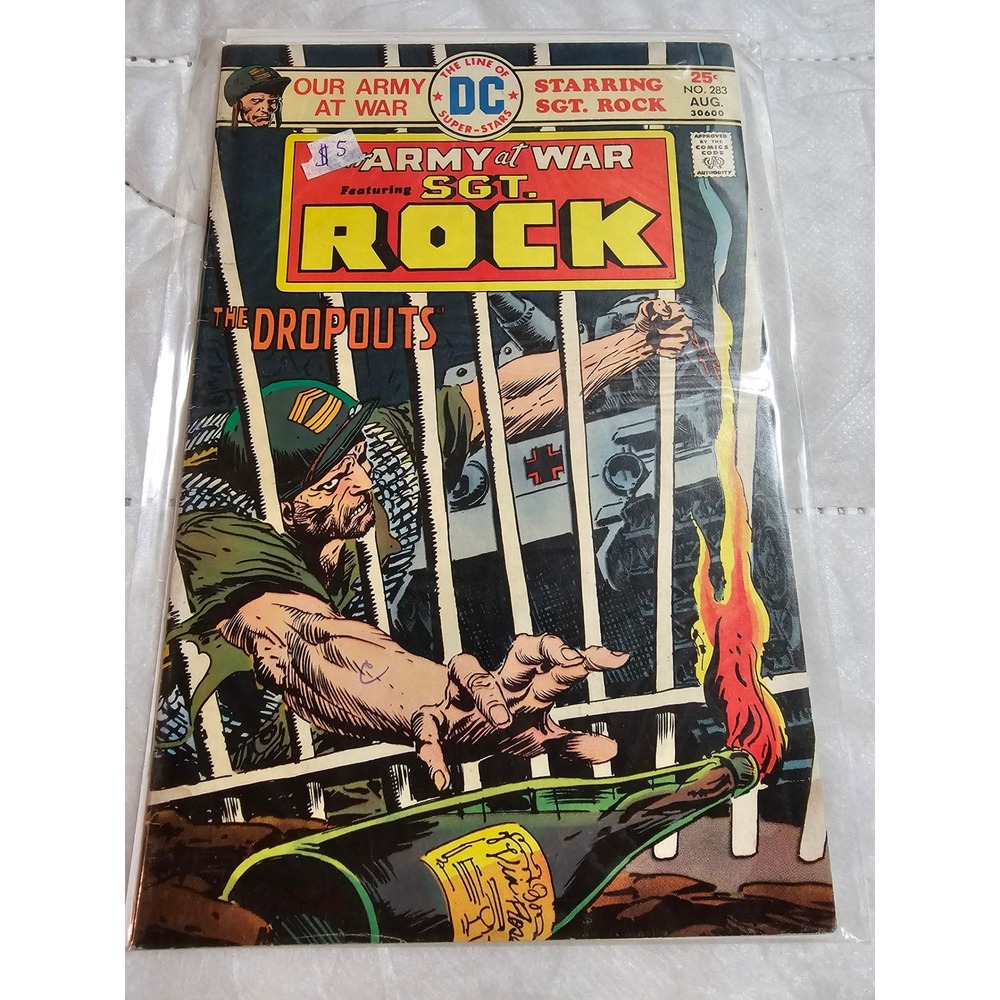 DC Comics Our Army at War Sgt‎ Rock #283 Aug 1974 Comic Book Vintage
